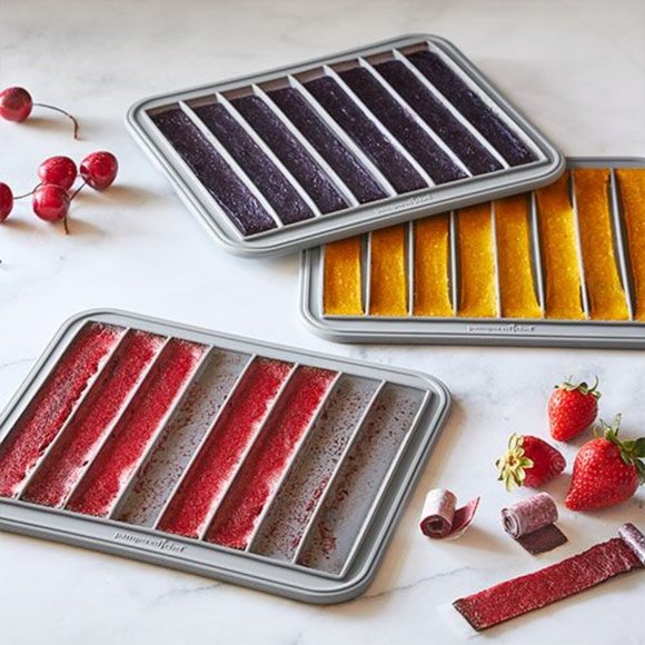 NEW Pampered Chef Deluxe Air Fryer Fruit Leather Trays 3 Silicone Trays 100349 - Picture 7 of 7